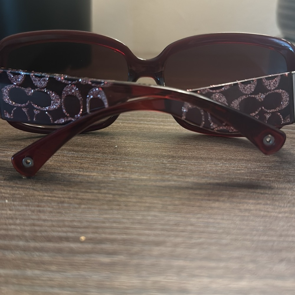 Coach burgundy sunglasses
